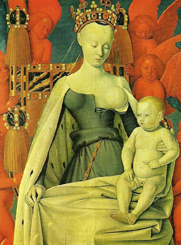 virgin and child ,also know as agnes sored, Jean Fouquet